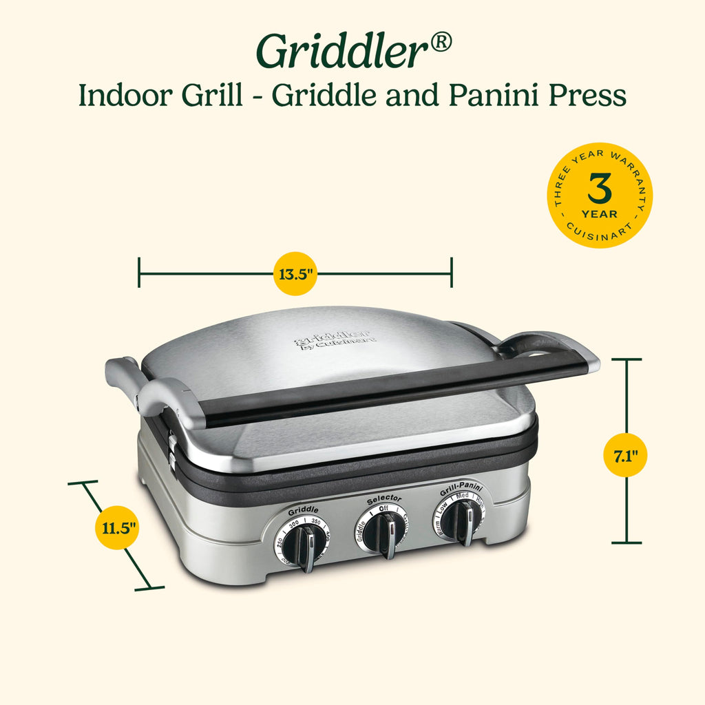 CUISINART Griddler 5-in-1 Indoor Grill & Panini Press
