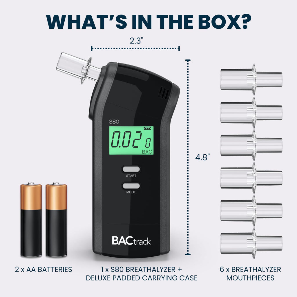 BACTRACK S80 Breathalyzer | Portable Alcohol Tester | FDA Approved