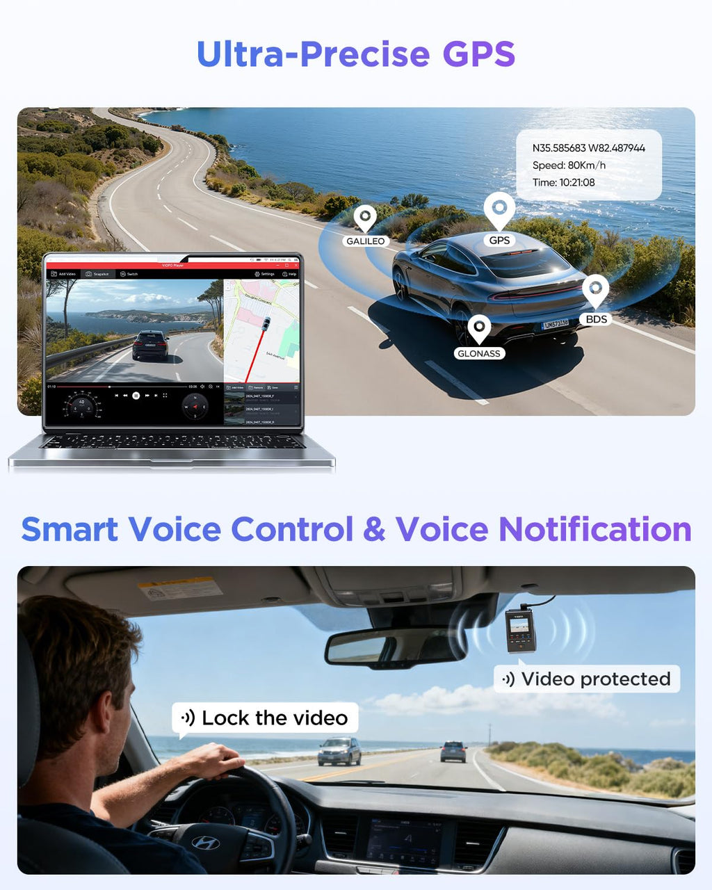 VIOFO A119M Pro 4K Mini Dash Cam with Night Vision