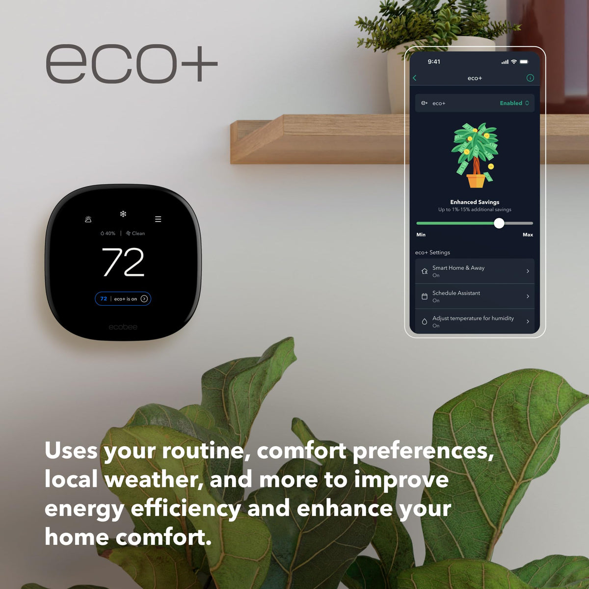 ECOBEE Smart Thermostat with Sensor & Air Quality Monitor