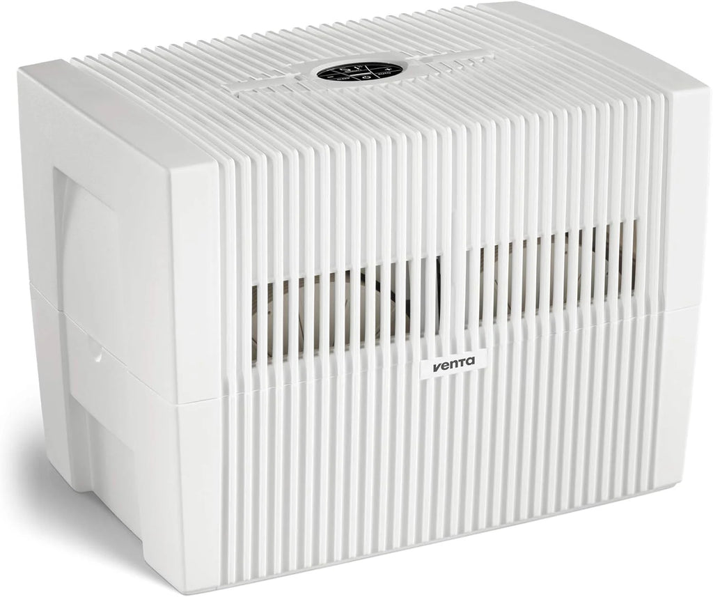 Black Humidifier - Filterless evaporative humidifier for spaces up to 645 square feet