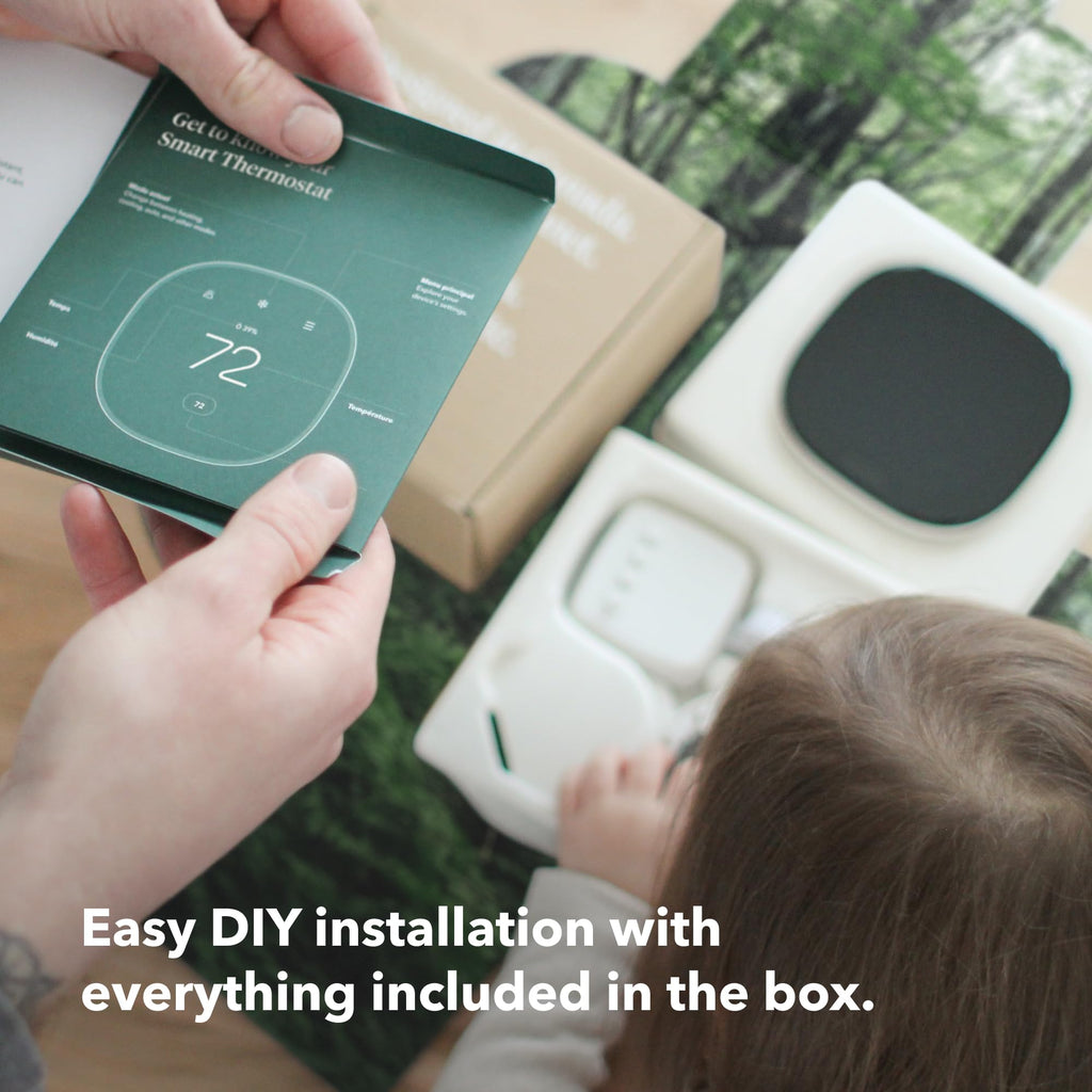 ECOBEE Smart Thermostat Enhanced - WiFi, Works with Siri, Alexa