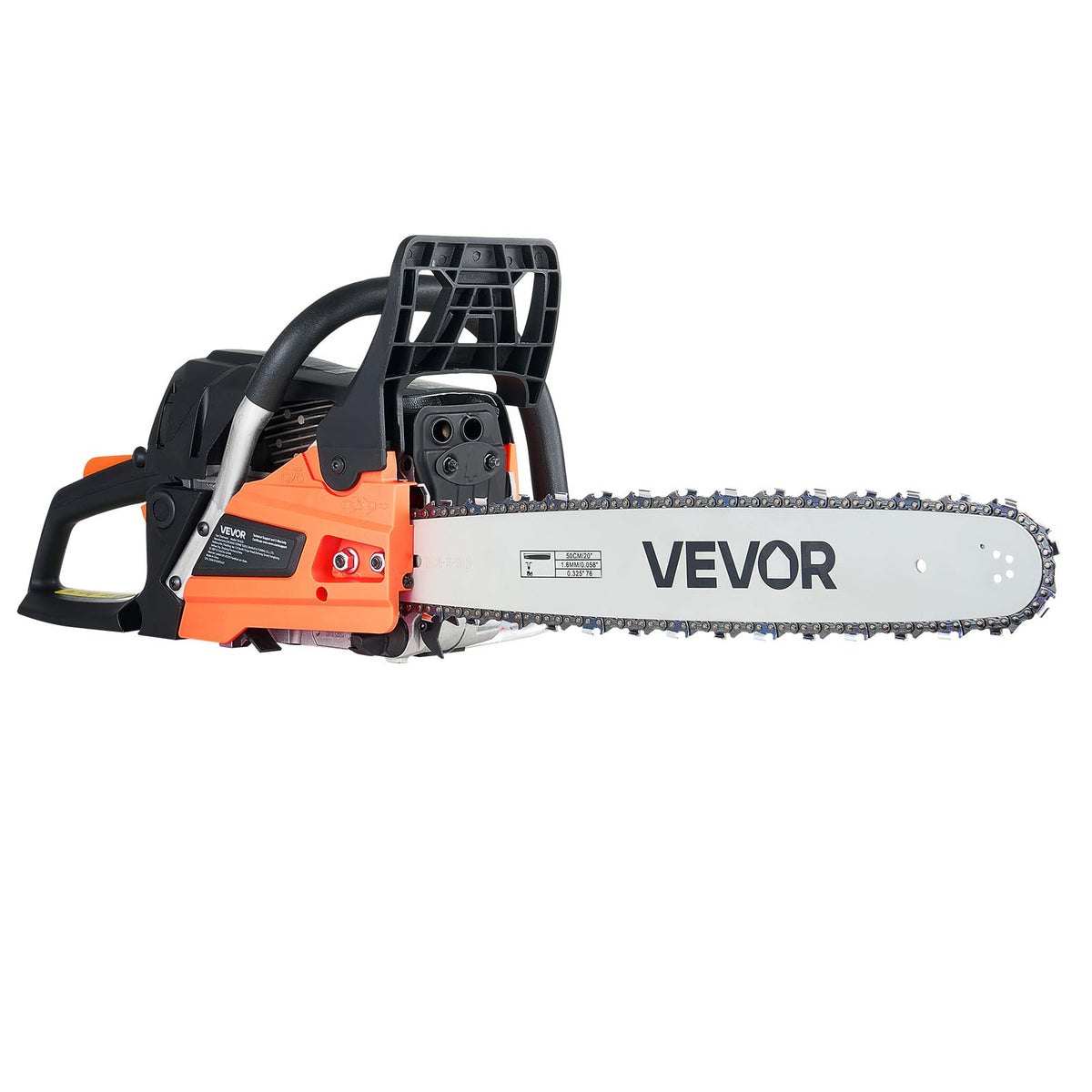 VEVOR 20-Inch 62CC Gas Chainsaw - 3.8 HP, Dual Fuel