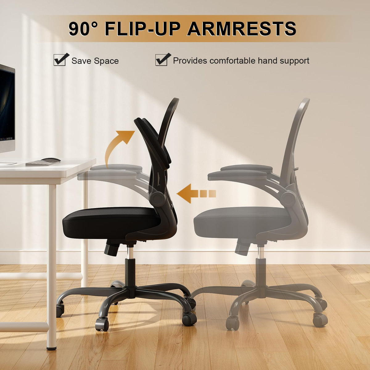 SYNORLA Ergonomic Office Chair - High Back Mesh, 330LBS Capacity