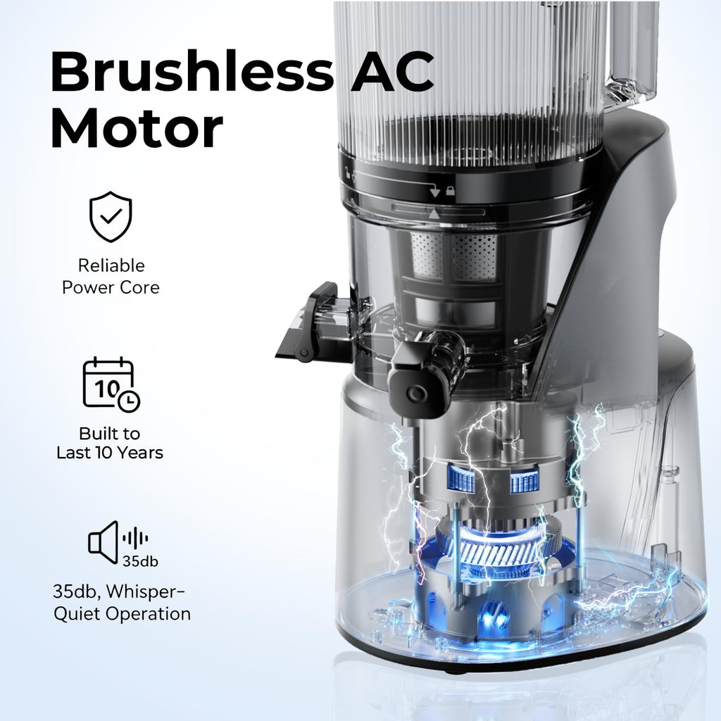 EANORUUS 3-in-1 Cold Press Juicer with Large 100oz Capacity
