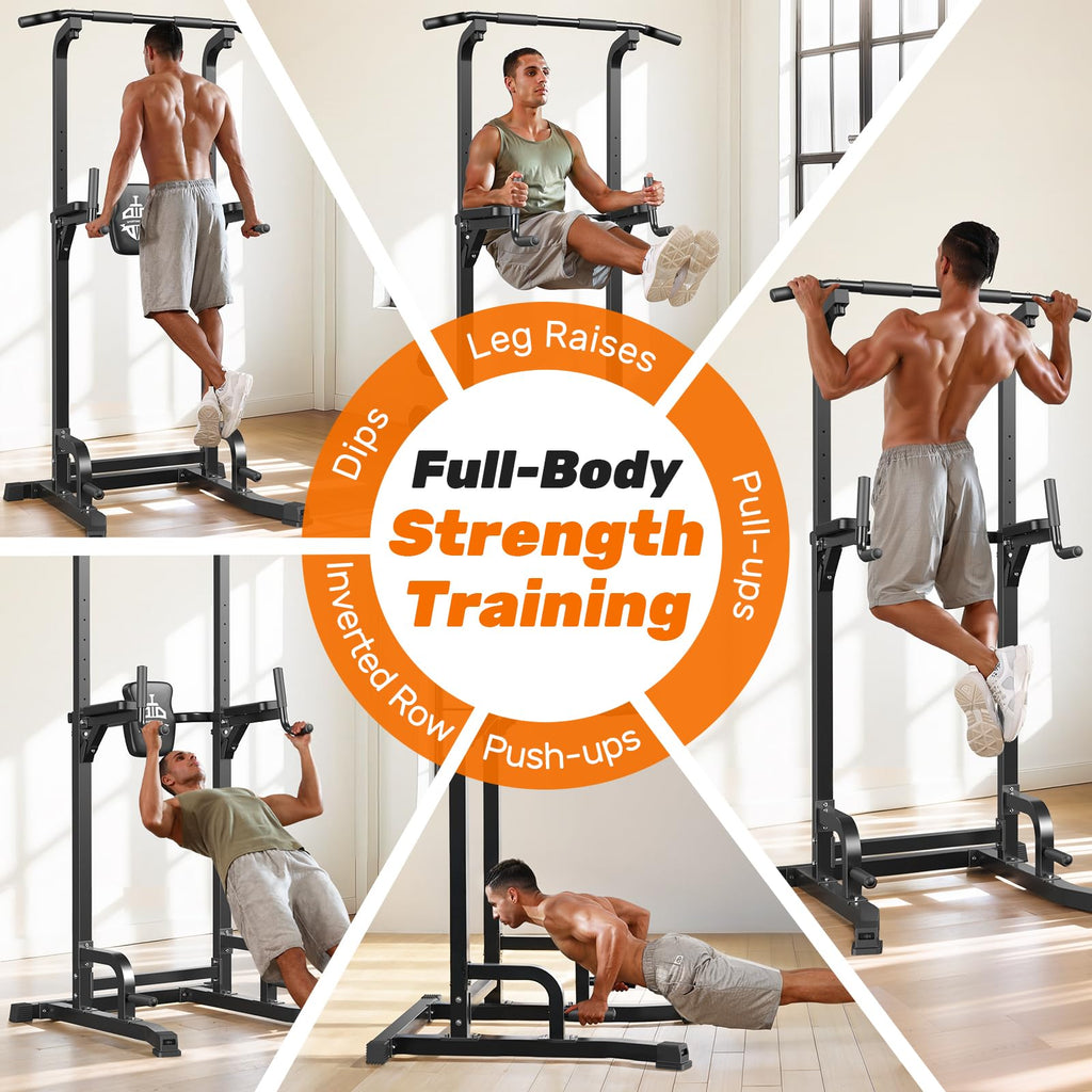 SPORTSROYALS Power Tower Pull Up Bar Station for Home Gym