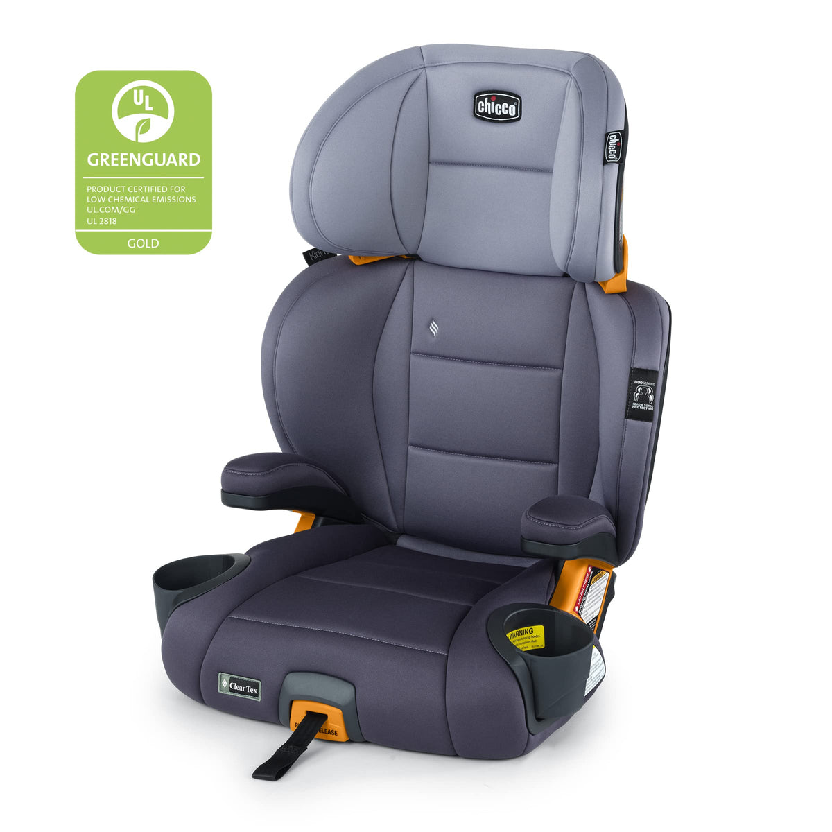 CHICCO KidFit ClearTex Plus 2-in-1 Booster Car Seat, Lilac