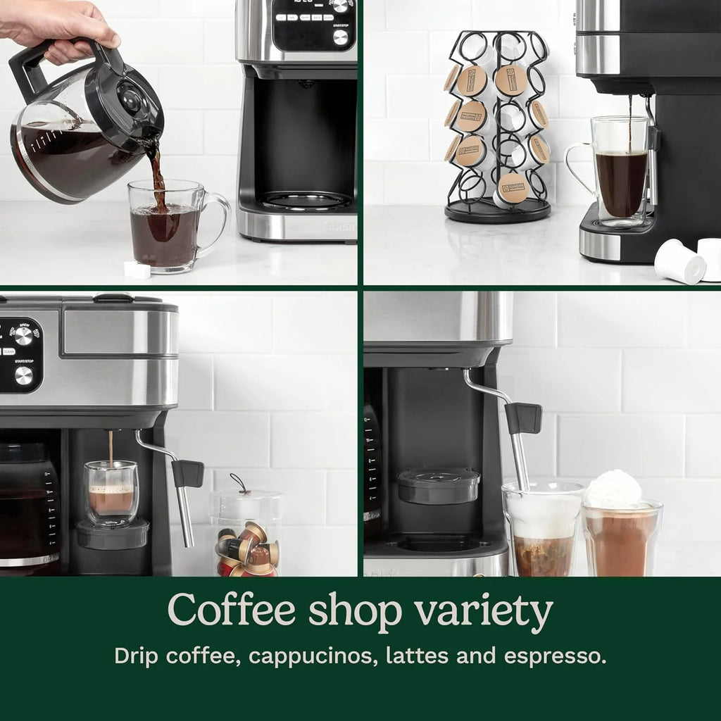 Coffeemaker 4-In-1 Coffee Center Barista Machine