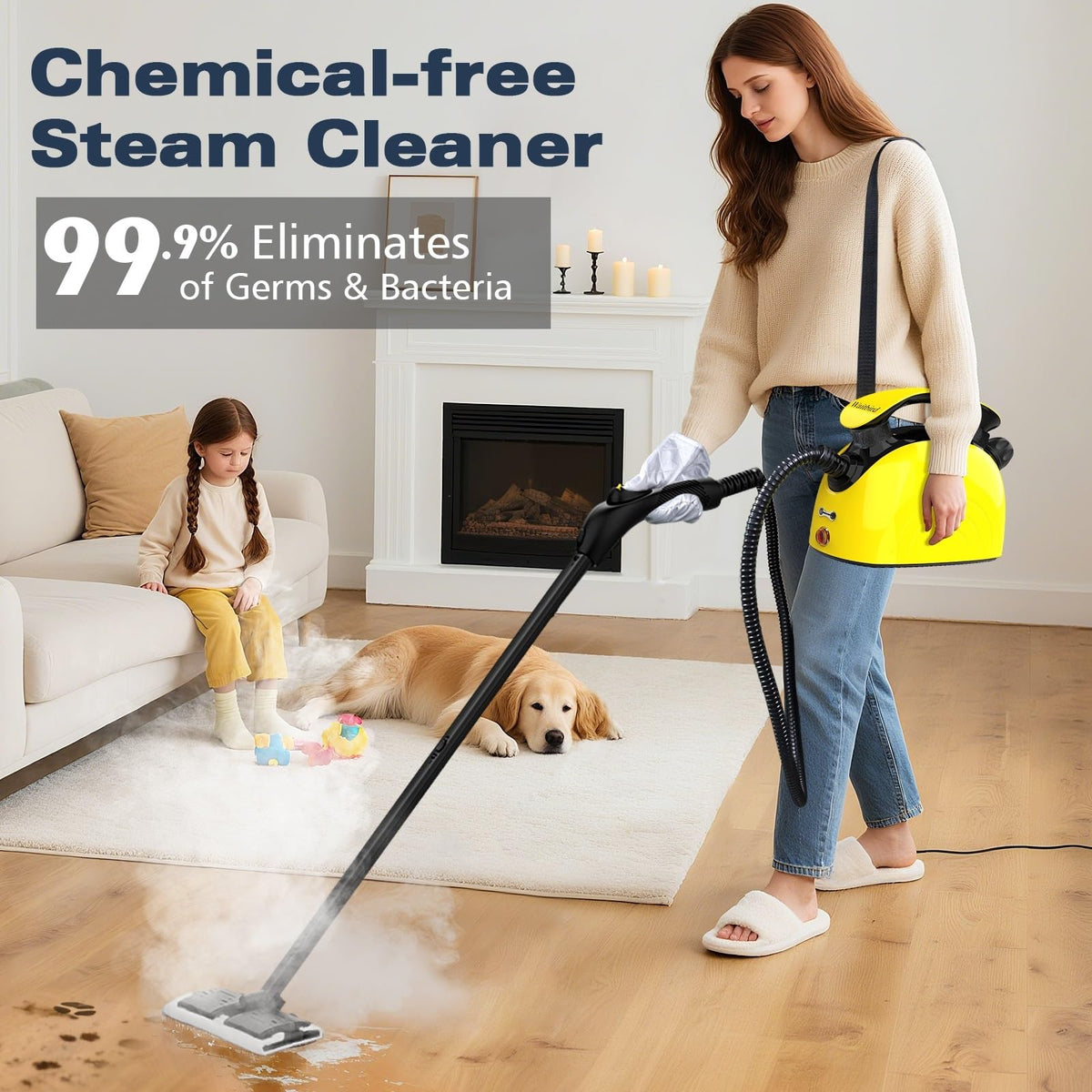 WAITBIRD Steam Cleaner - Handheld Steamer with 21 Accessories