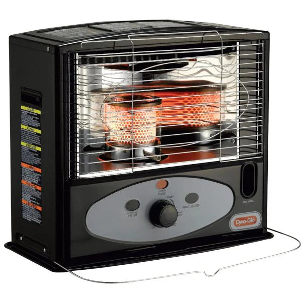 10,000 BTU Indoor Kerosene Radiant Heater, Black