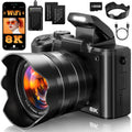XNSIAKXA 8K Professional Digital Camera with 16X Zoom & WiFi