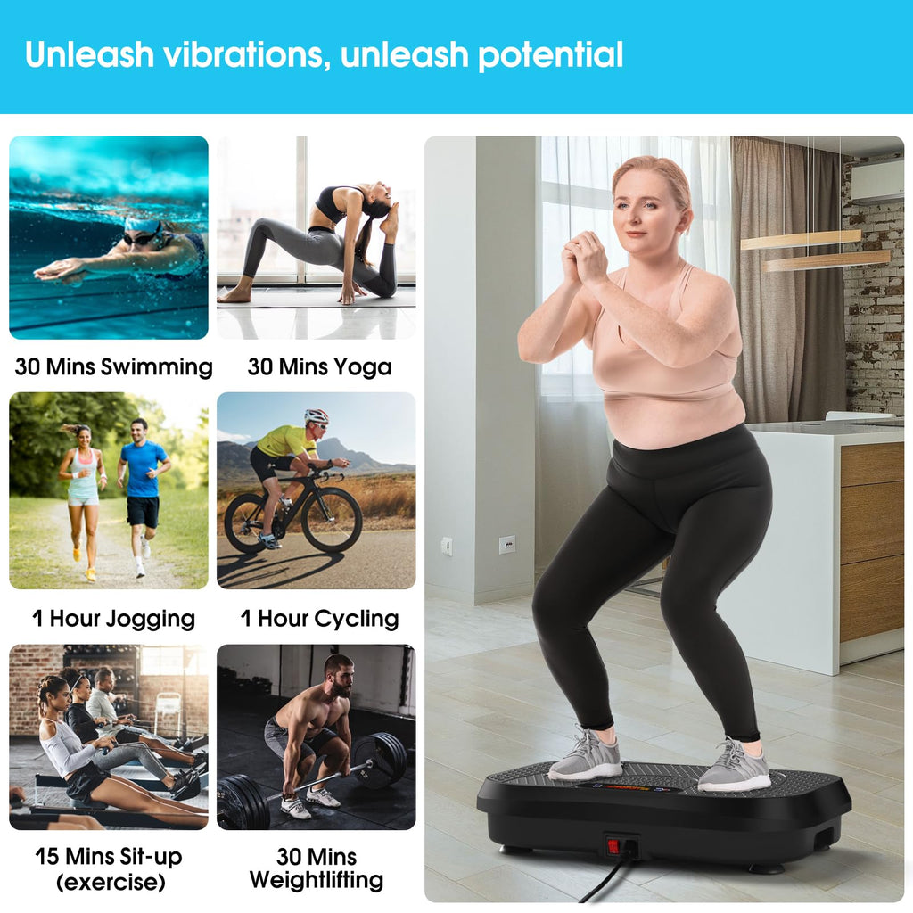 SOFTGYM Vibration Plate Exercise Machine for Lymphatic Drainage