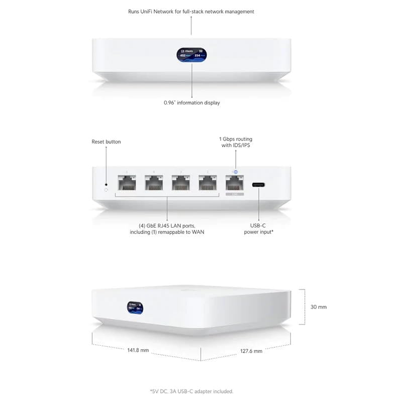UBIQUITI NETWORKS Ubiquiti Cloud Gateway Ultra (UCG-Ultra) Router