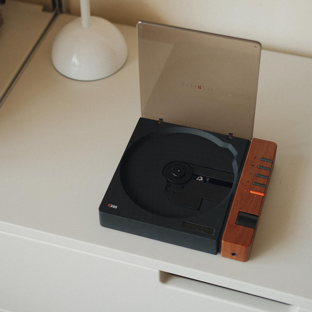 SYITREN R300 Portable Bluetooth Retro CD Player - Brown