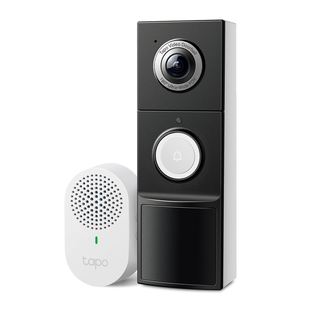 TAPO 2K Smart Video Doorbell with Chime - Wired/Battery Powered