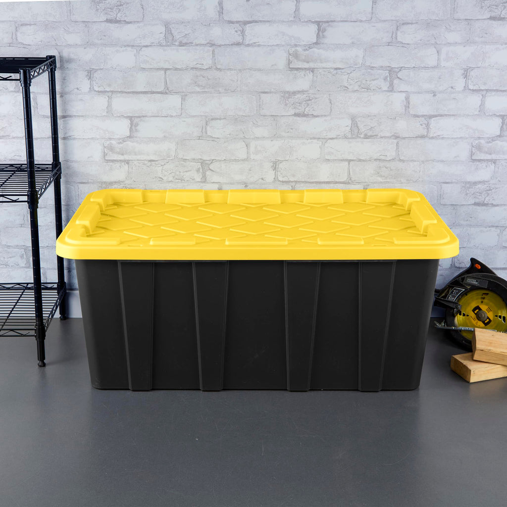 STERILITE 4-Pack Heavy-Duty Plastic Storage Bins with Lids