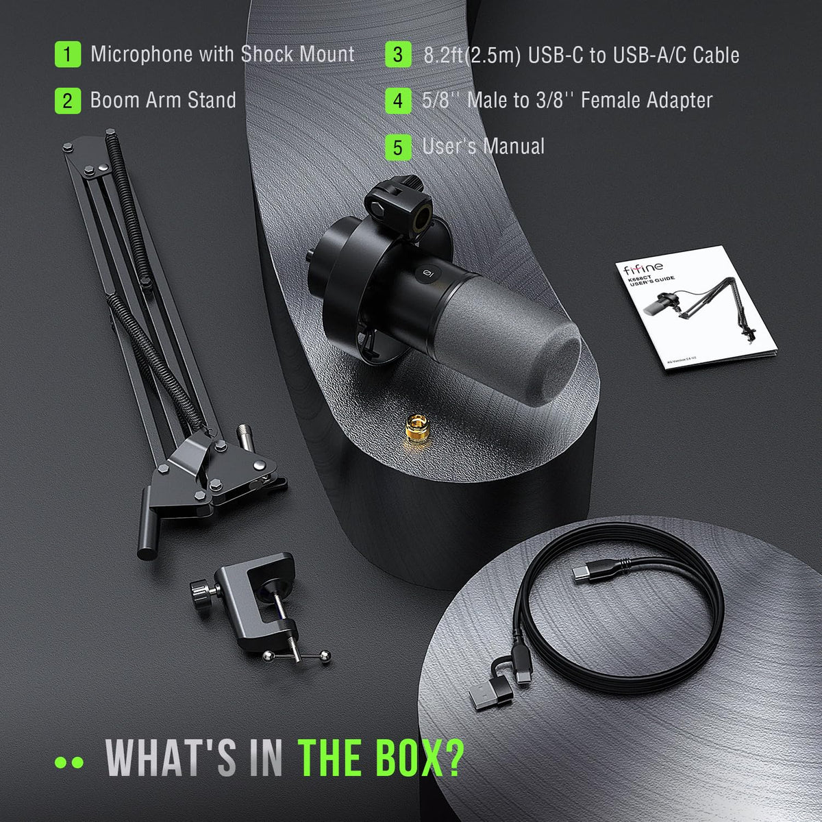 FIFINE K688 USB/XLR Dynamic Podcast Microphone Kit