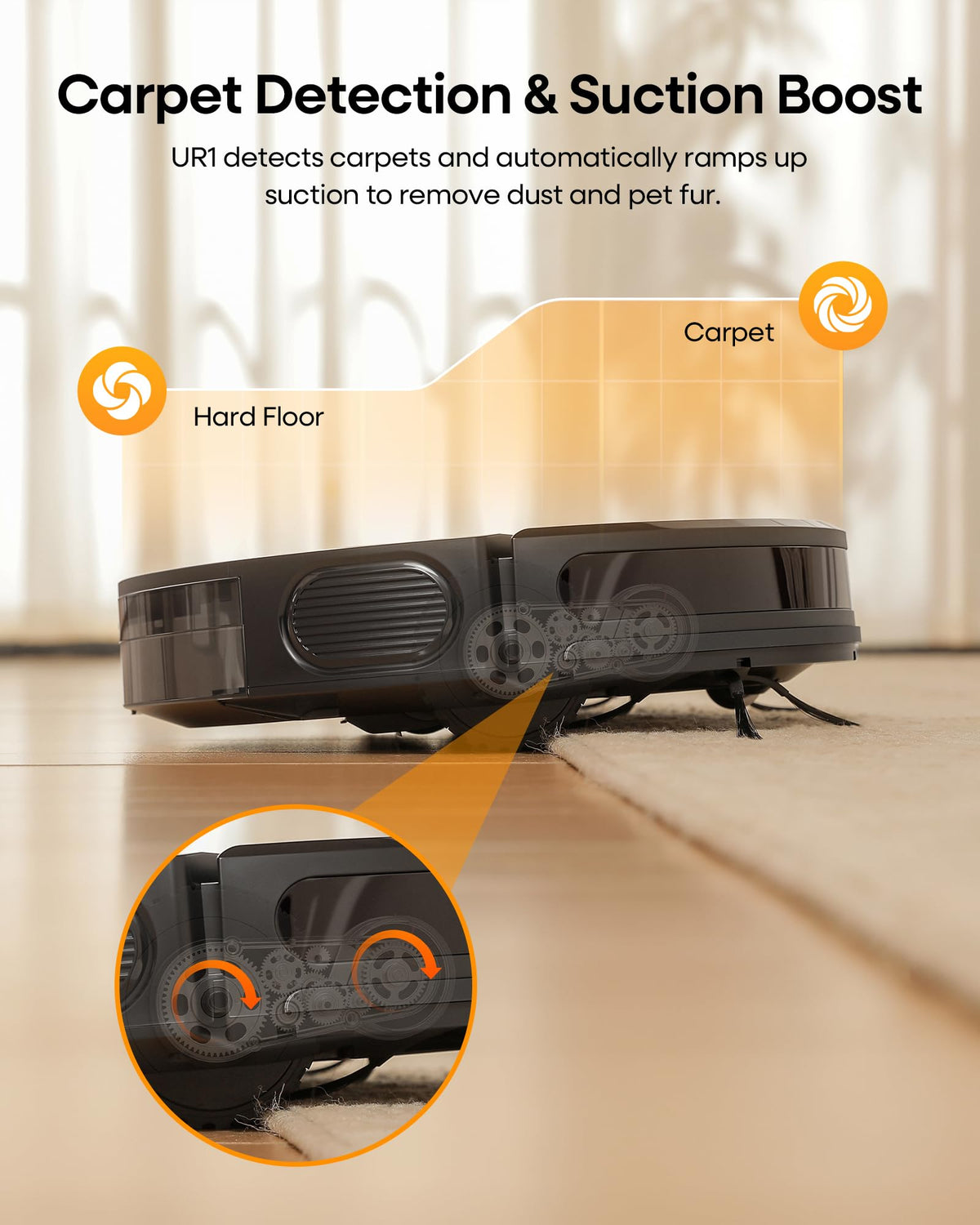 UNINELL Robot Vacuum and Mop Combo with 5000Pa Suction