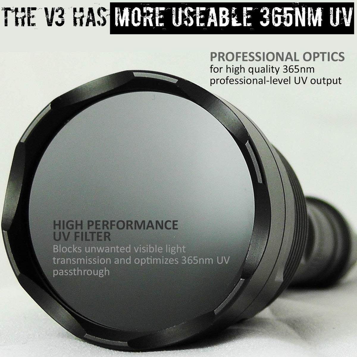UVBEAST V3 365nm UV Flashlight - High Power Professional Grade