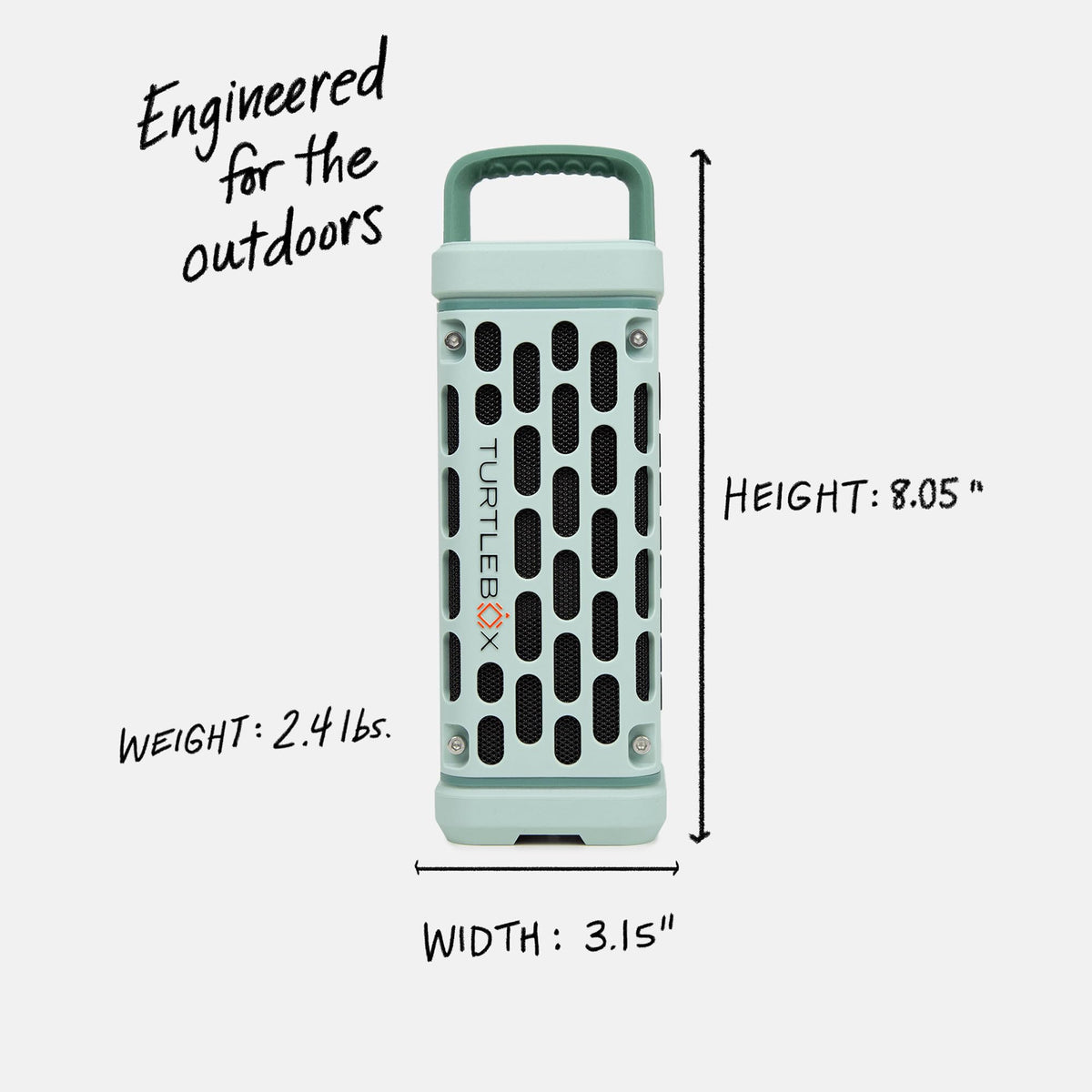 TURTLEBOX Ranger Outdoor Portable Bluetooth Speaker 5.4