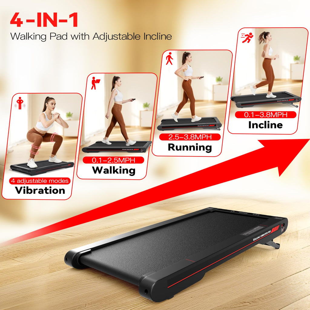 SPERAX Walking Treadmill Pad with APP - 3 in 1 Portable Treadmill