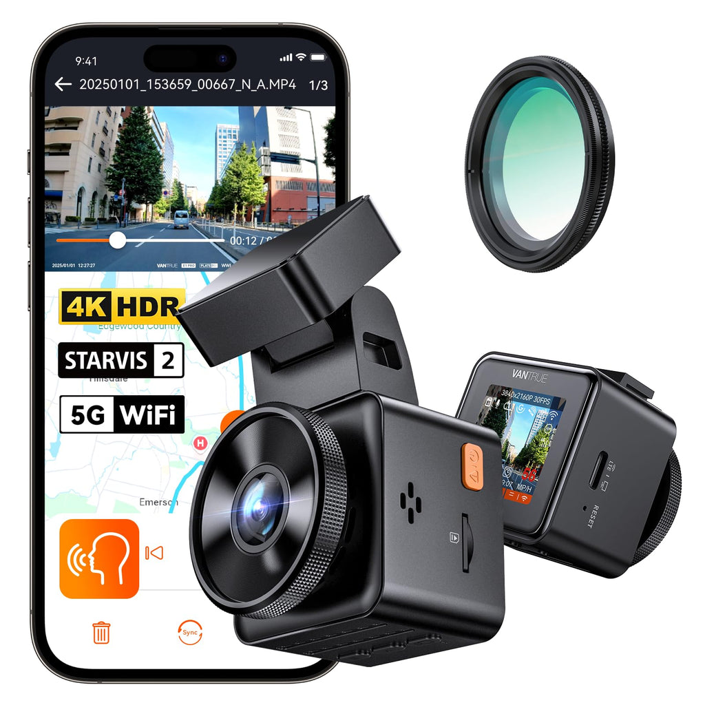 VANTRUE E1 Pro 4K Mini Dash Cam with GPS & Night Vision