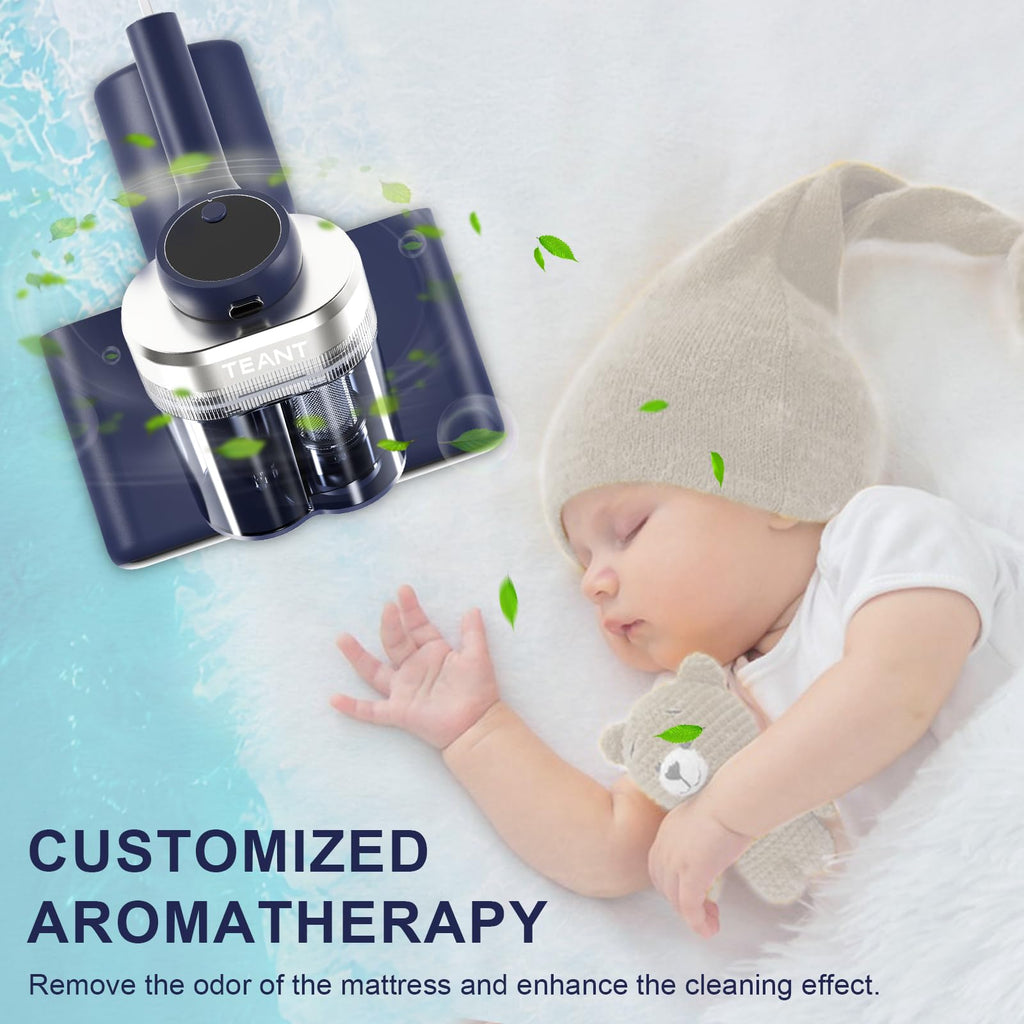 TEANT Mattress Vacuum Cleaner with UV-C Light & HEPA Filter