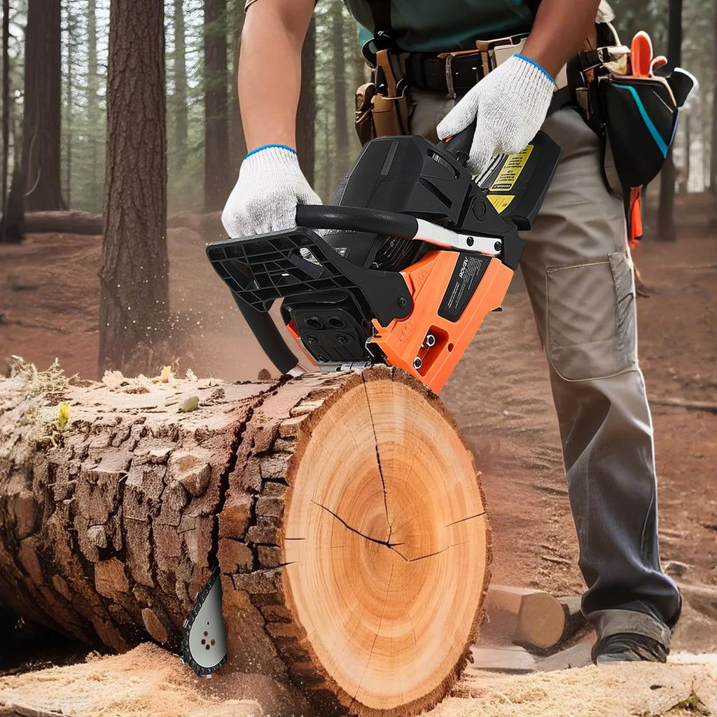 VEVOR 20-Inch 62CC Gas Chainsaw - 3.8 HP, Dual Fuel