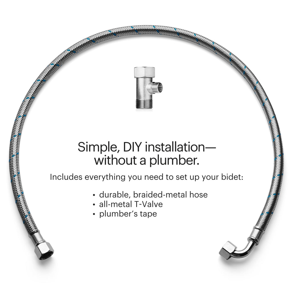 BRONDELL Bidet Toilet Seat Non-Electric for Round Toilets