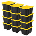 STERILITE 12-Pack Heavy-Duty Plastic Storage Bins with Lids