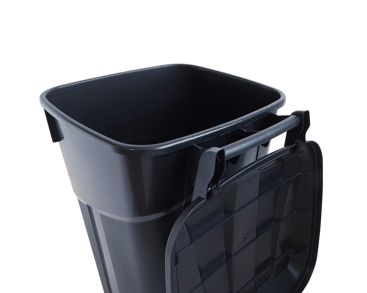 UNITED SOLUTIONS 32 Gallon Wheeled Outdoor Garbage Can - 2 Pack