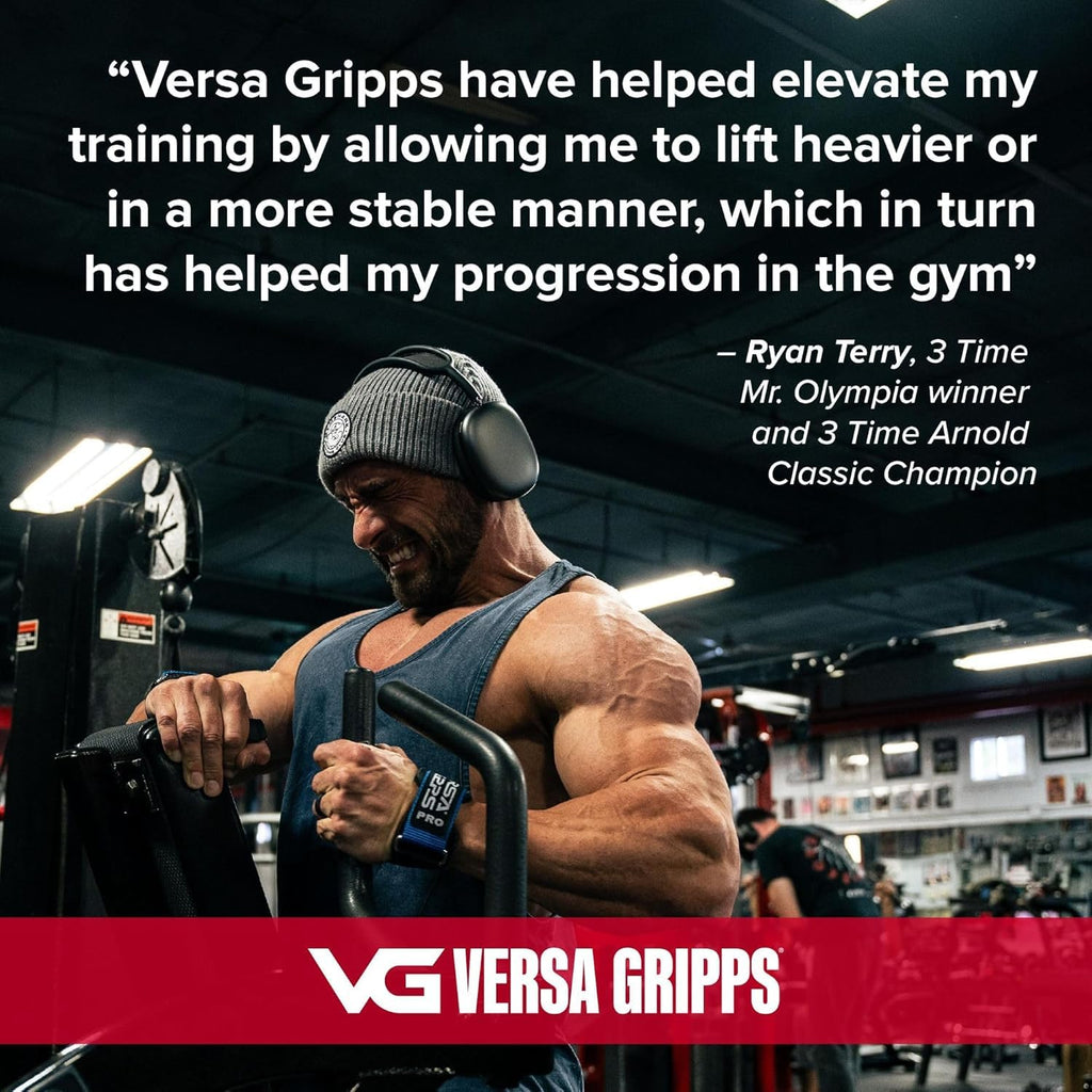 VERSA GRIPPS Pro USA Made Wrist Straps for Weightlifting Training
