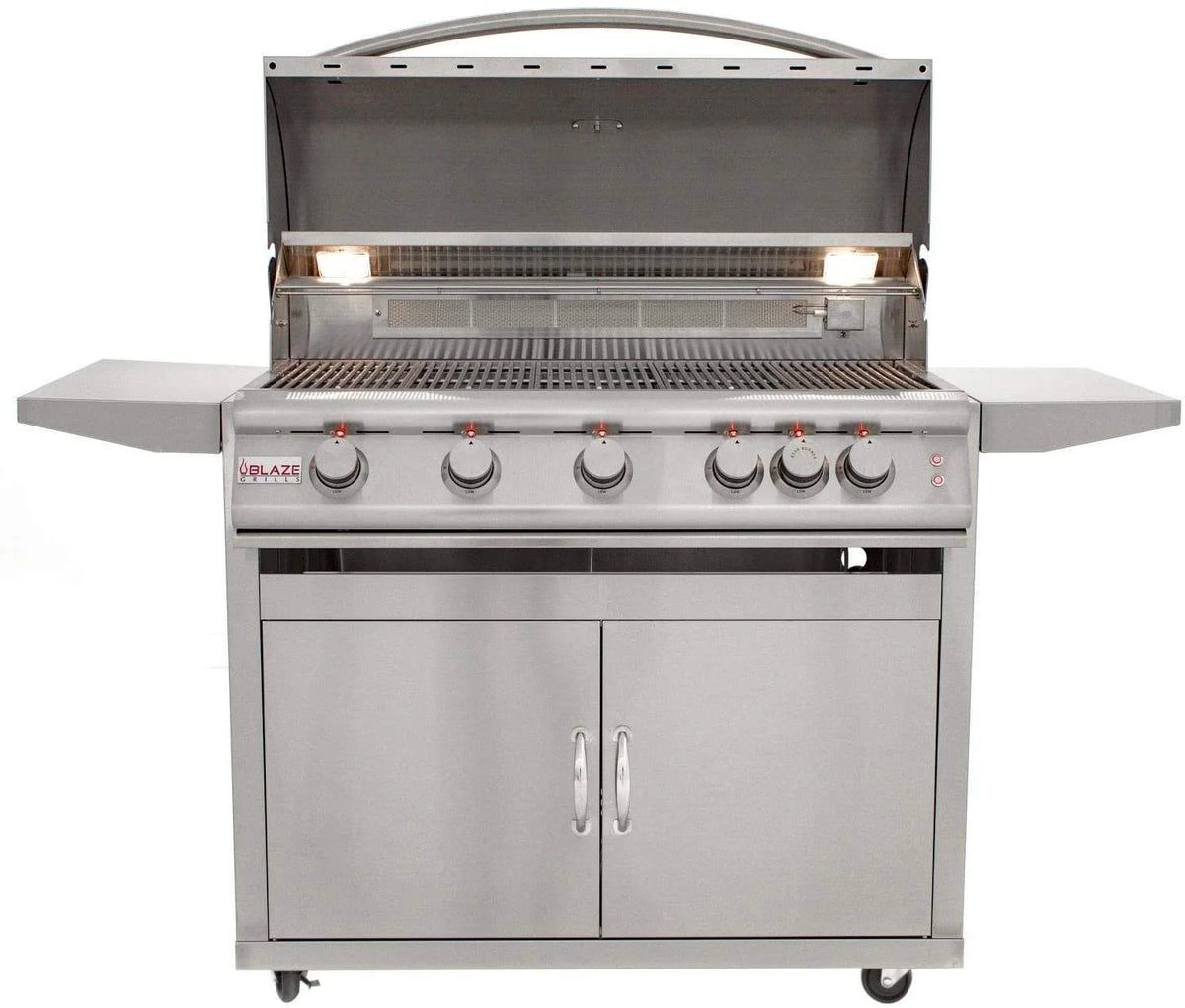 Blaze Freestanding Grill with Lights (BLZ-5LTE2-LP-BLZ-5-CART), 40-inch, Propane Gas