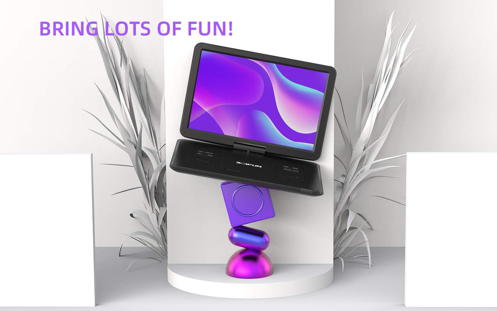 BOIFUN 17.5" Portable DVD Player with 15.6" HD Screen