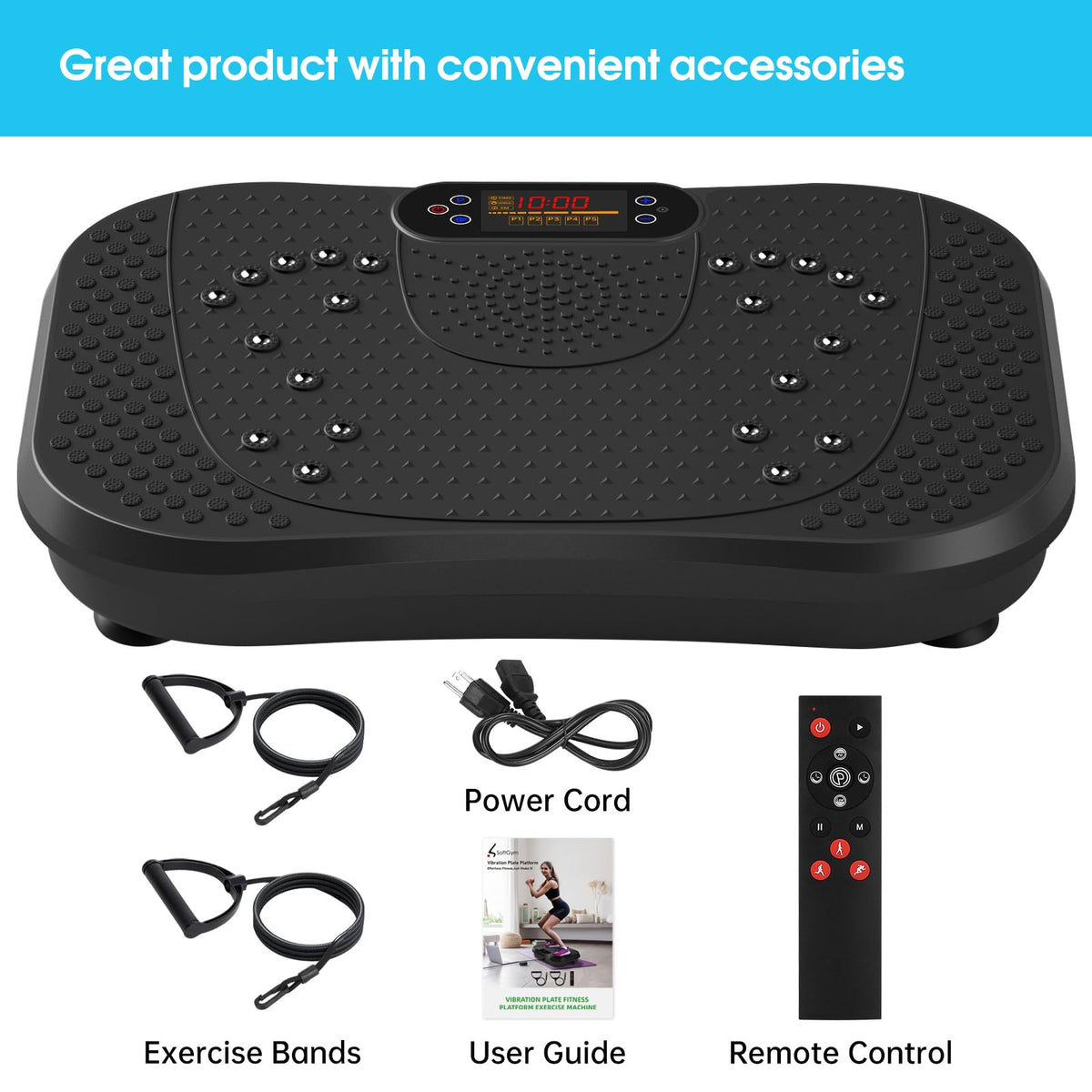 SOFTGYM Vibration Plate Exercise Machine for Lymphatic Drainage