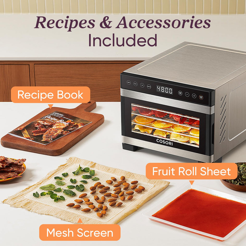 COSORI Food Dehydrator with 5 Trays & 48H Timer