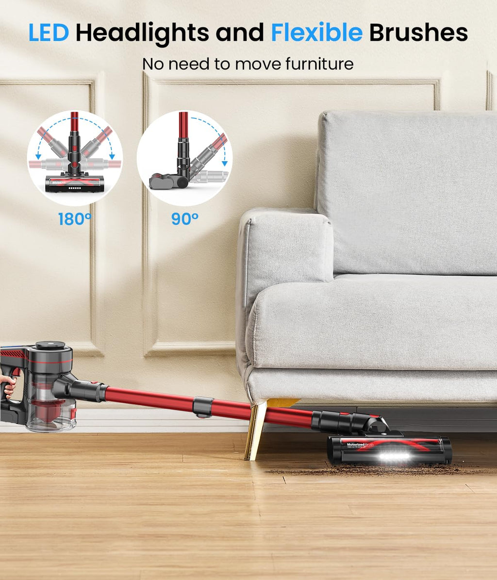 CHEBIO Cordless Stick Vacuum Cleaner with Powerful Suction
