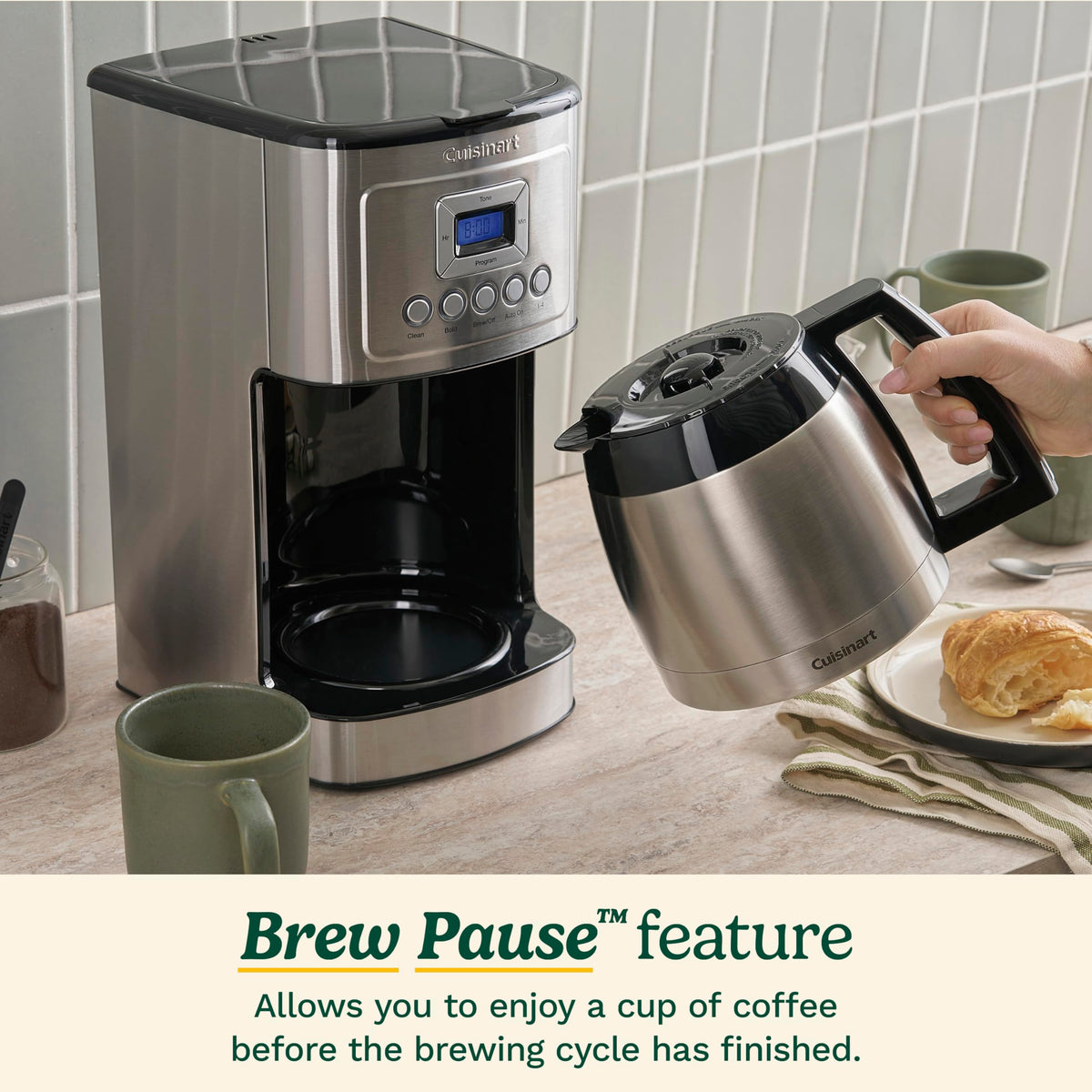 CUISINART 12-Cup Programmable Coffee Maker with Thermal Carafe