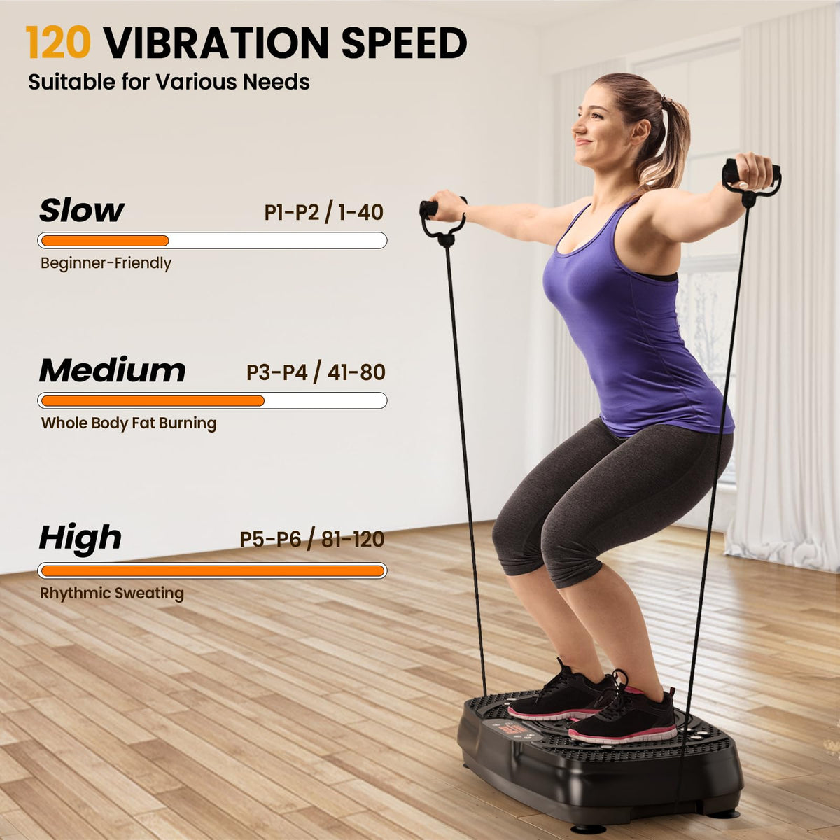 TISSCARE Vibration Plate Exercise Machine for Weight Loss