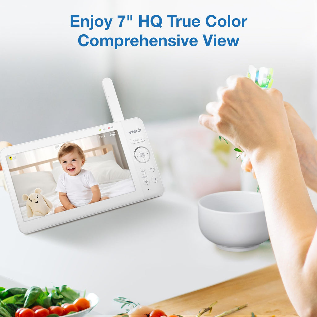 VTECH 7" Baby Monitor with IPS Screen & Pan Tilt Zoom