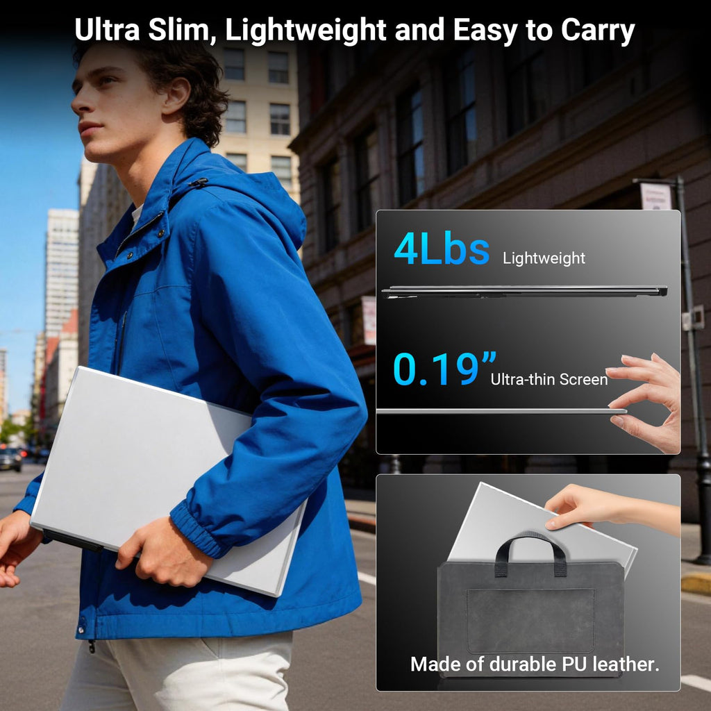 ZUMWALT 15.6" Laptop Screen Extender - 1080P Portable Monitor