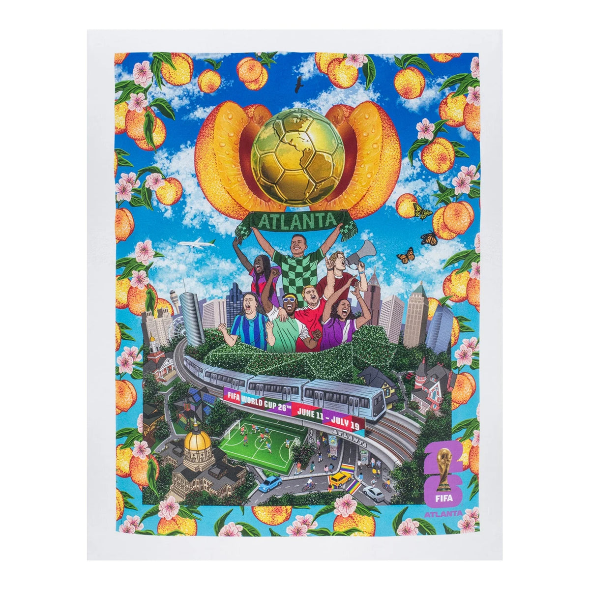 FIFA World Cup 2026™ Atlanta Poster White T-Shirt - Unisex