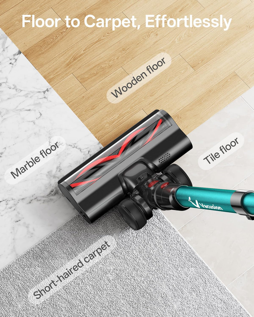 VACUSION Cordless Vacuum Cleaner 650W 55KPa 60Mins Battery