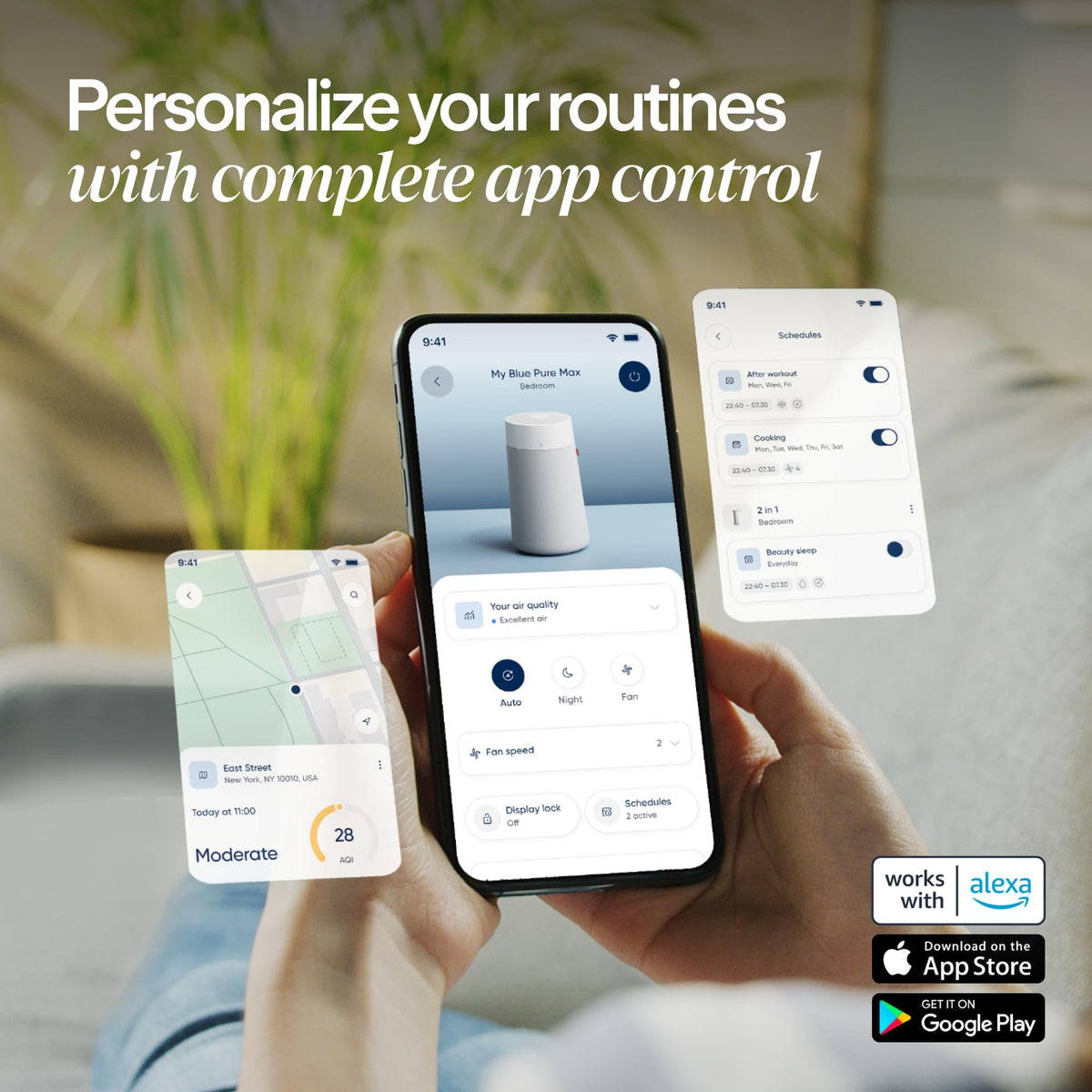 BLUEAIR Blue Pure 311i Max Smart Air Purifier for Rooms