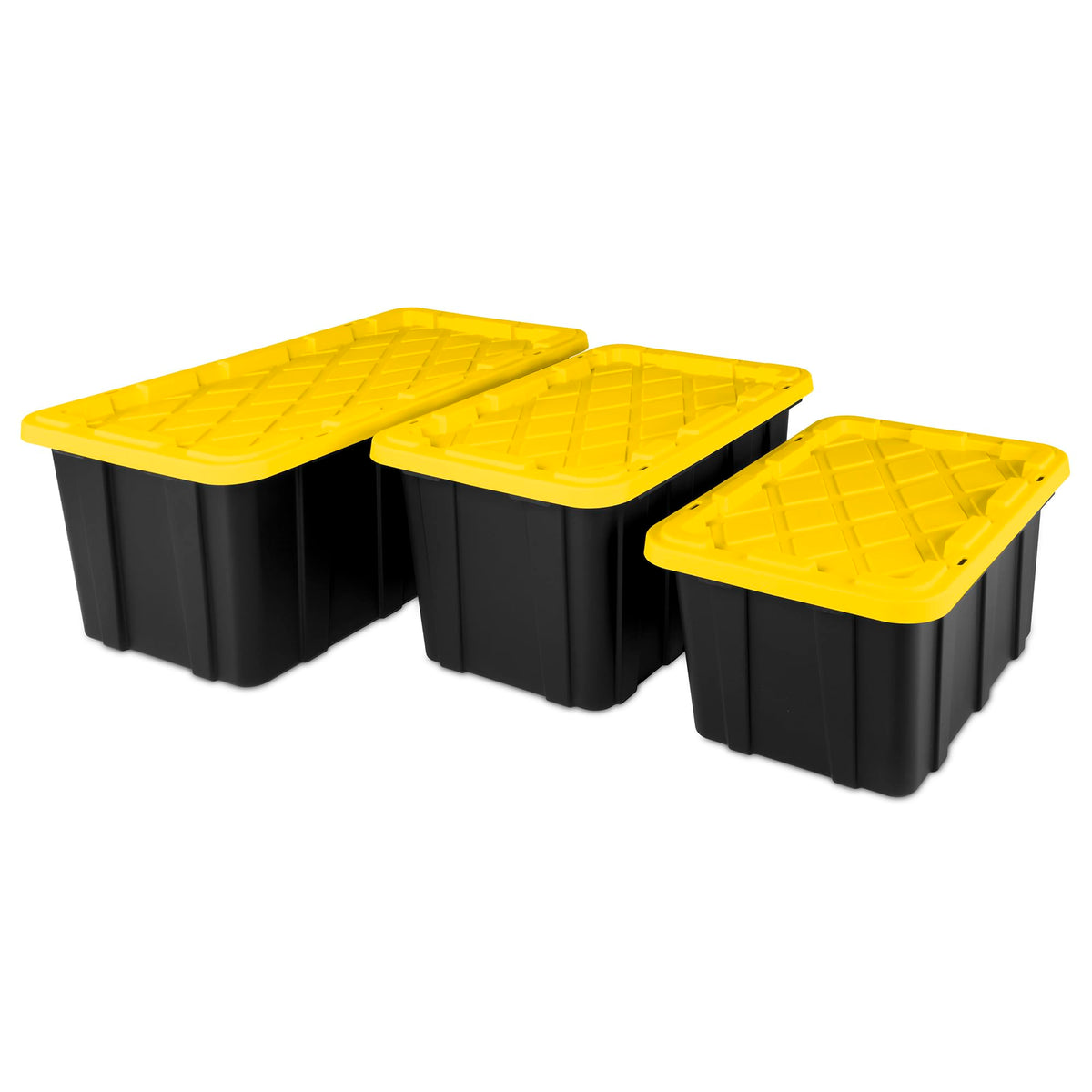 STERILITE 6-Pack Heavy-Duty Plastic Storage Tote Bins