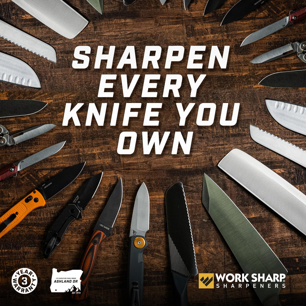 WORK SHARP Precision Adjust Elite Knife Sharpener - Adjustable System