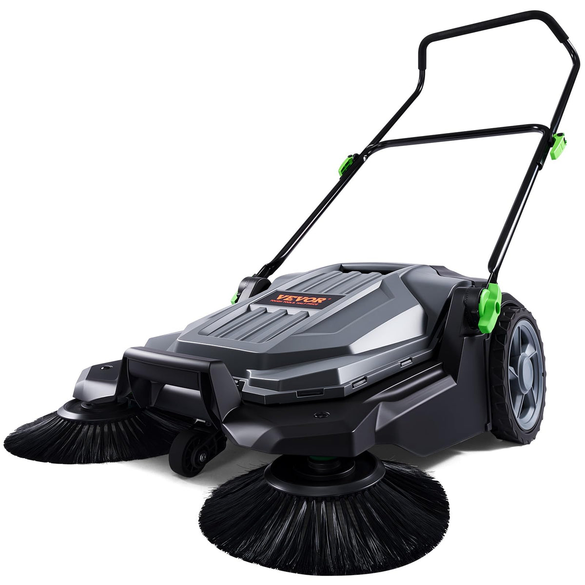 VEVOR Walk-Behind Manual Floor Sweeper with Adjustable Handle