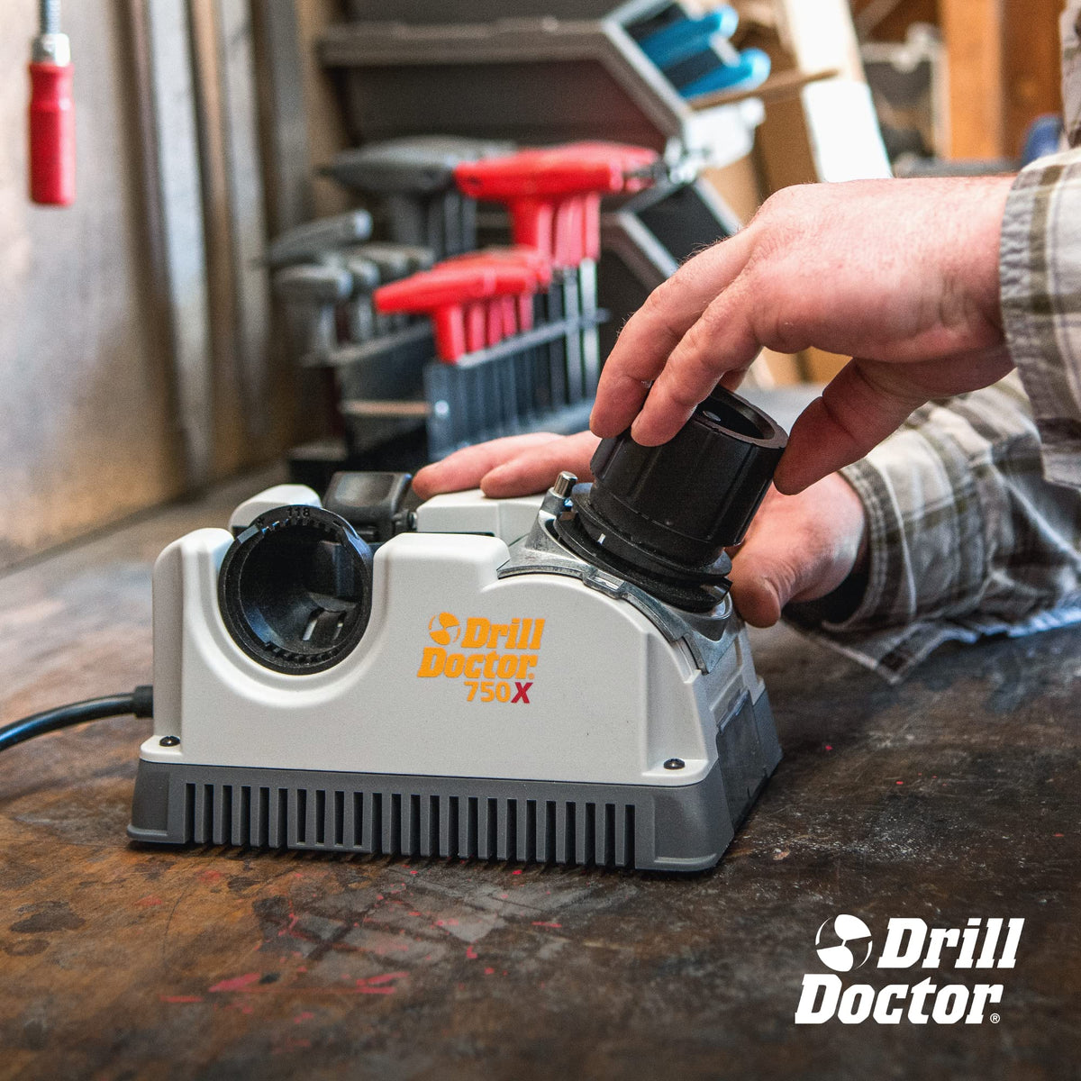 DRILL DOCTOR DD750X Electric Drill Bit Sharpener - High-Speed Portable