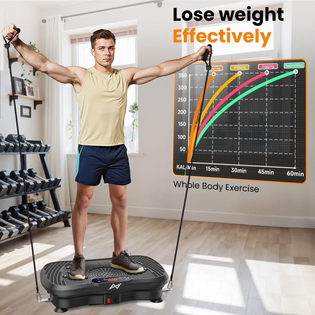 AXV Vibration Plate Fitness Exercise Machine for Weight Loss