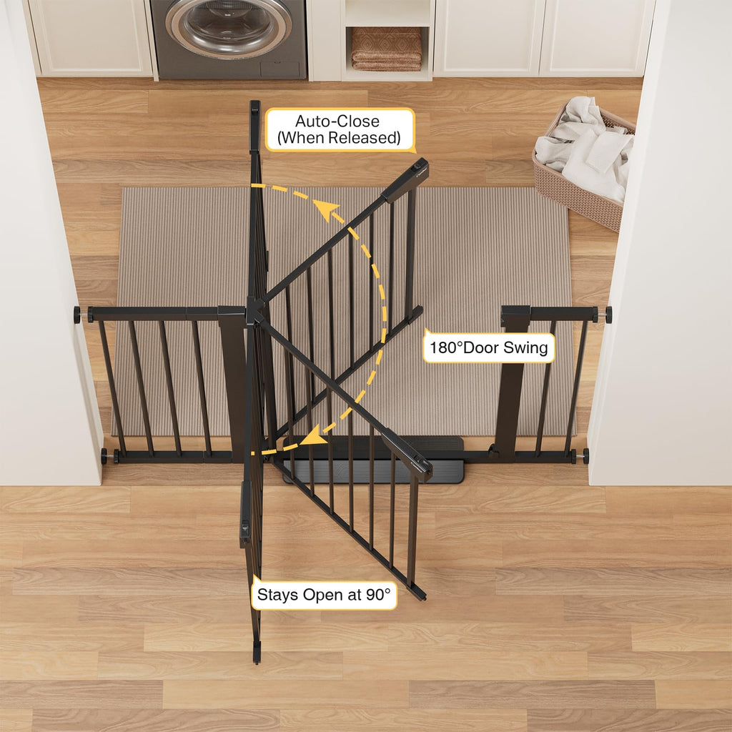 CUMBOR 29.7-48" Baby Gate for Stairs and Doorways